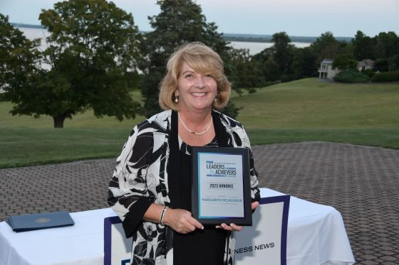 Marguerite mclaughlin receives pbn's leaders and achievers recognition